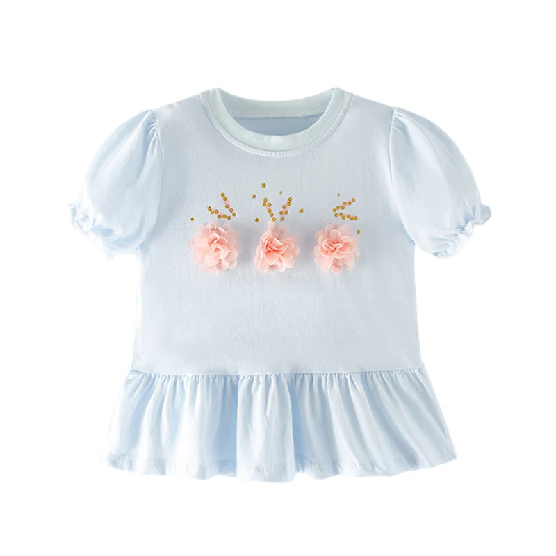 Ilaria – Bloemen Peplum T-shirt