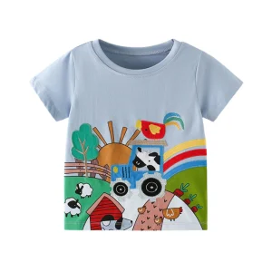 Dario – Boerderij Print T-shirt