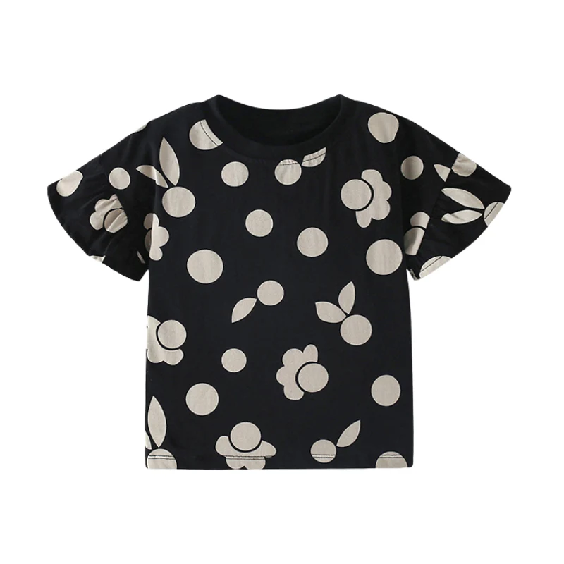 Annika – Bloemen Stippen T-shirt