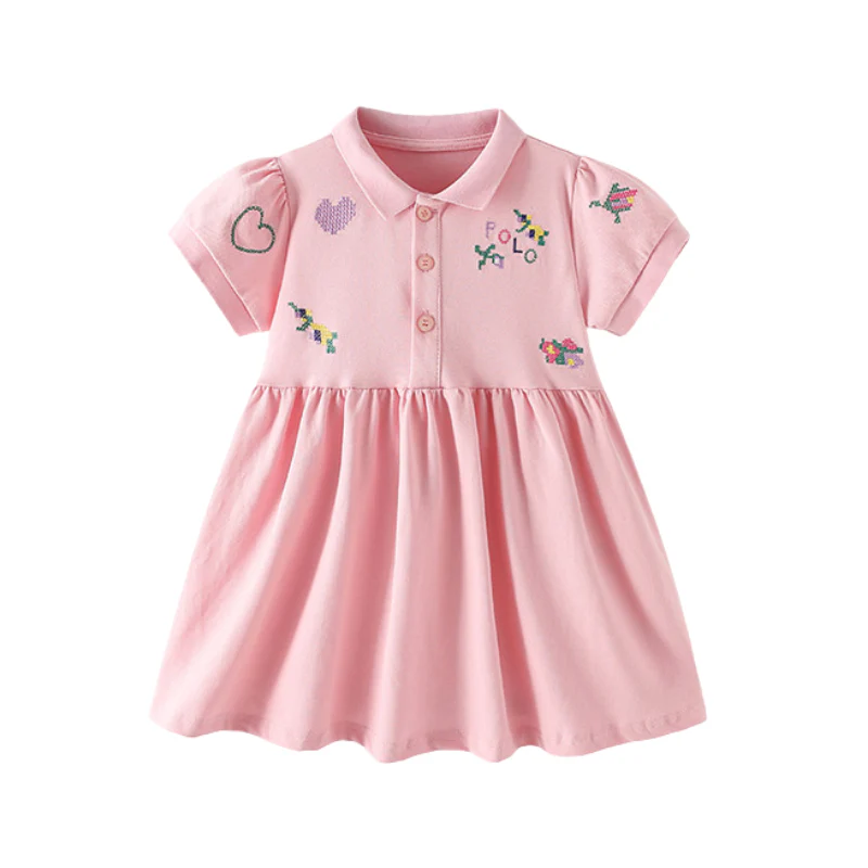 Vilda – Roze Polo Jurk