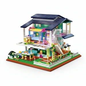 SunshineVilla – Mini Bouwblok Set Tweelaagse Villa