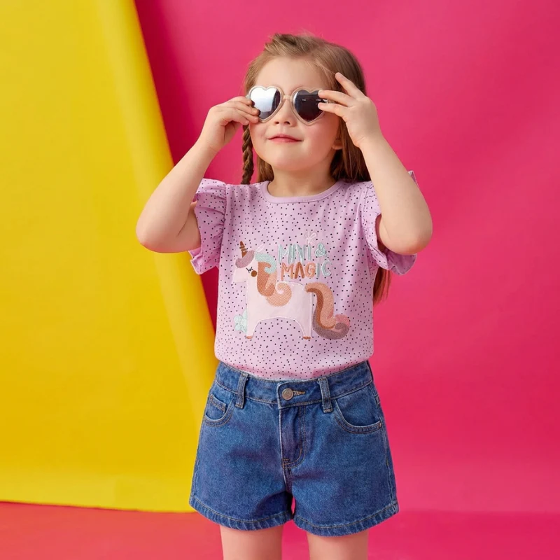 Gudrun – Unicorn Stippen T-shirt - Afbeelding 3