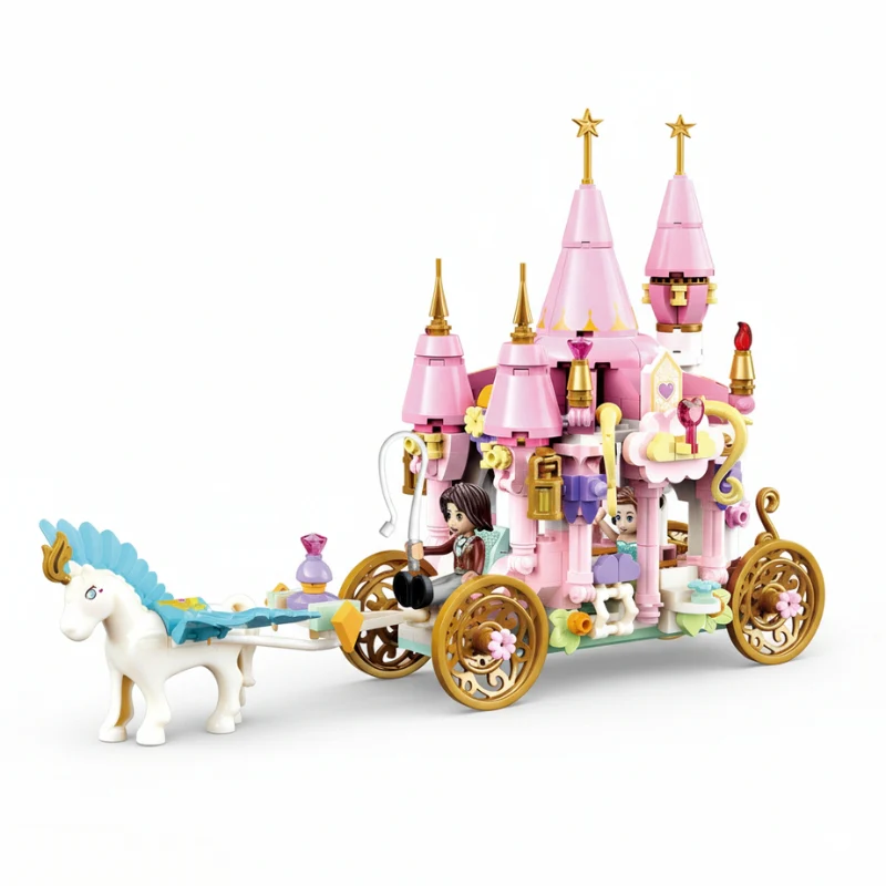 Princess Carriage – Mini Bouwblok Set Koets