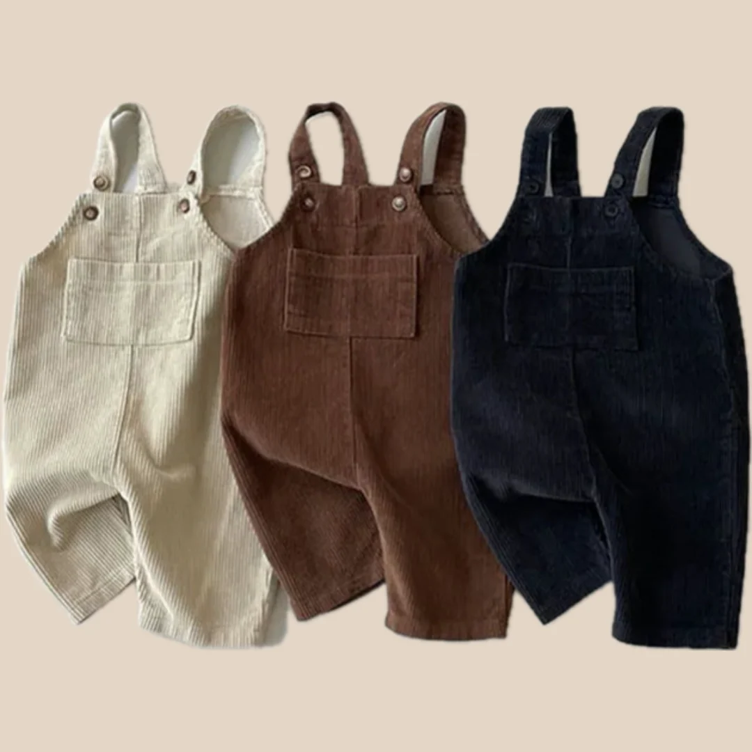 CozyStride – Ribfluwelen Tuinbroek voor Baby’s - Afbeelding 3