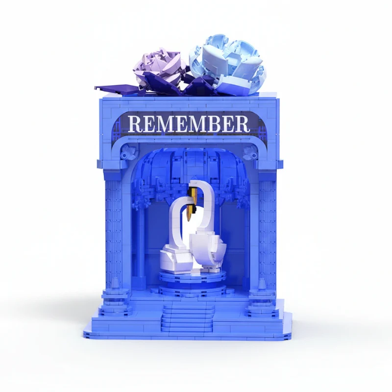 RomanticSwan – Mini Bouwblok Set Zwanenboog