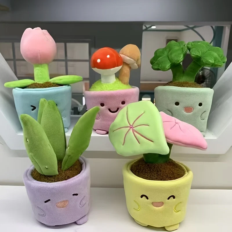 PlantPals – 2-in-1 Schattige Pluche Plantenpoppen - Afbeelding 5