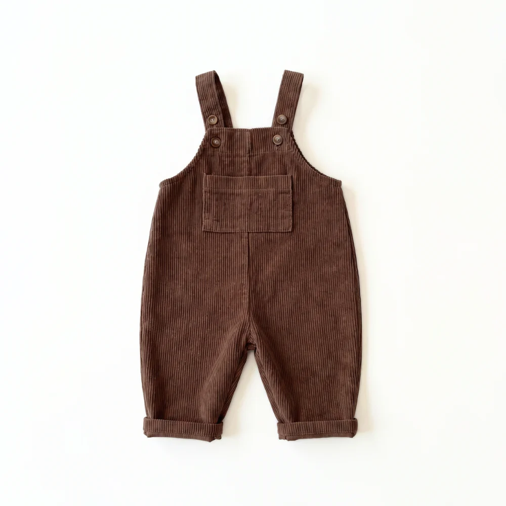 CozyStride – Ribfluwelen Tuinbroek voor Baby’s