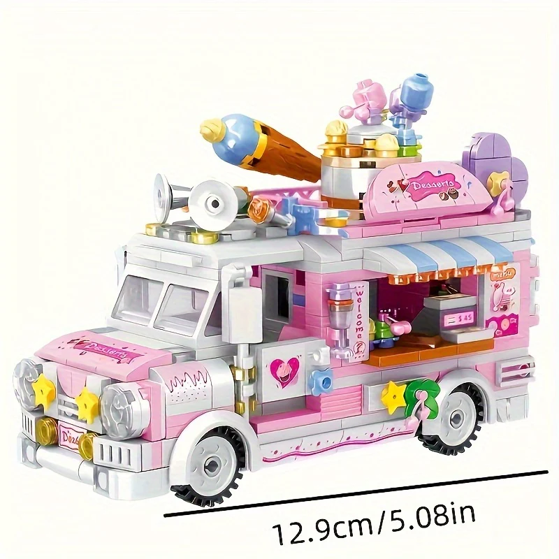 SweetStreet – 591-delige Dessert Truck Bouwset - Afbeelding 4