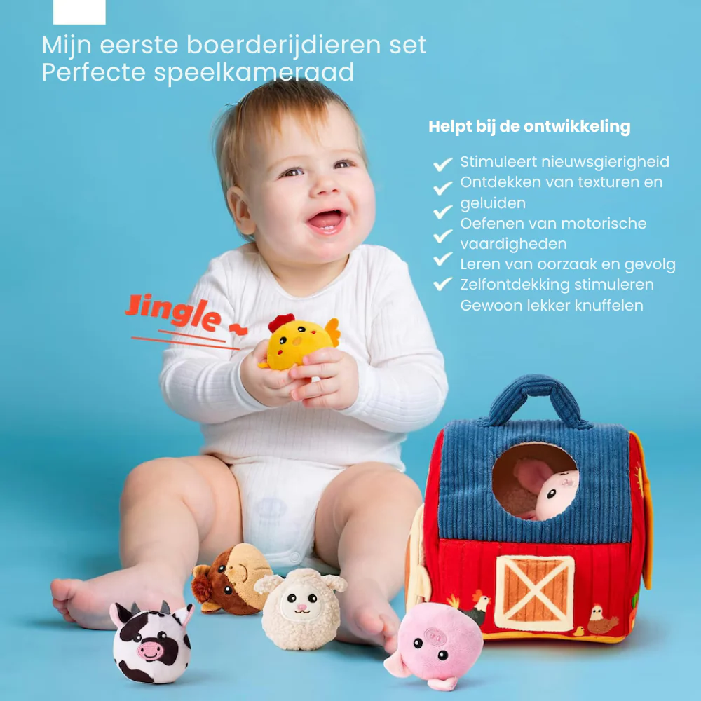 BarnPlay – Zachte Boerderij Speelset met Knuffeldieren - Afbeelding 8