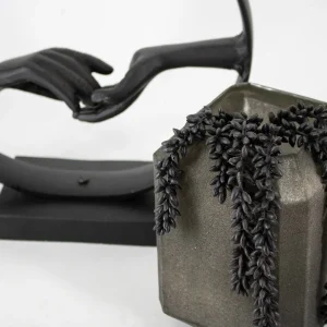 Zwart Kunst Erwtenplantje – Kolony 33 cm