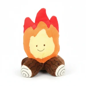 CozyCamp – Schattige Knuffel Vuurtje – Zachte Sfeerkussen Bonfire