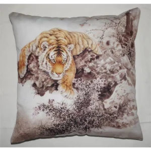 Tijger Kussen Velours – Fair Trade & Luxe 45x45 cm