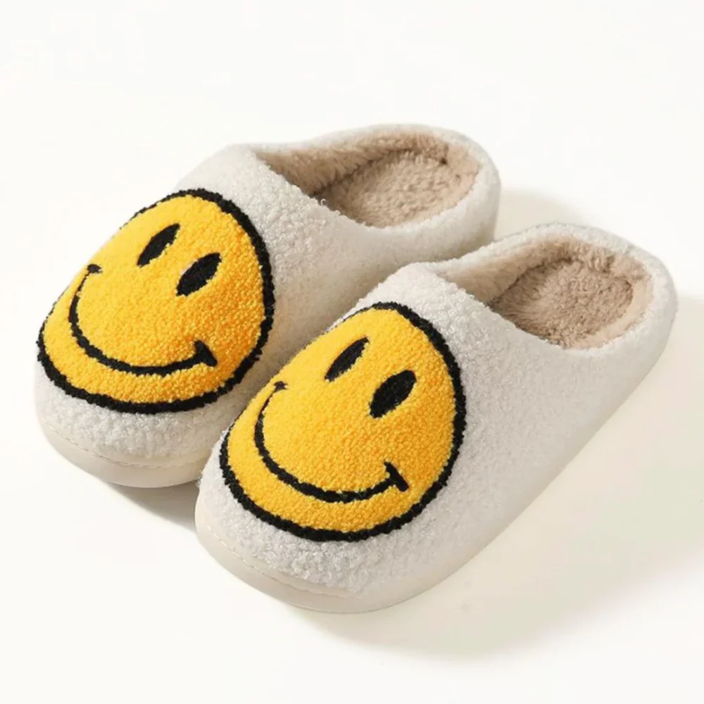 HappySteps – Pluche Pantoffels met Smiley