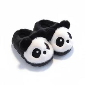 PandaSteps – Warme Pluche Winter Slippers voor Kinderen