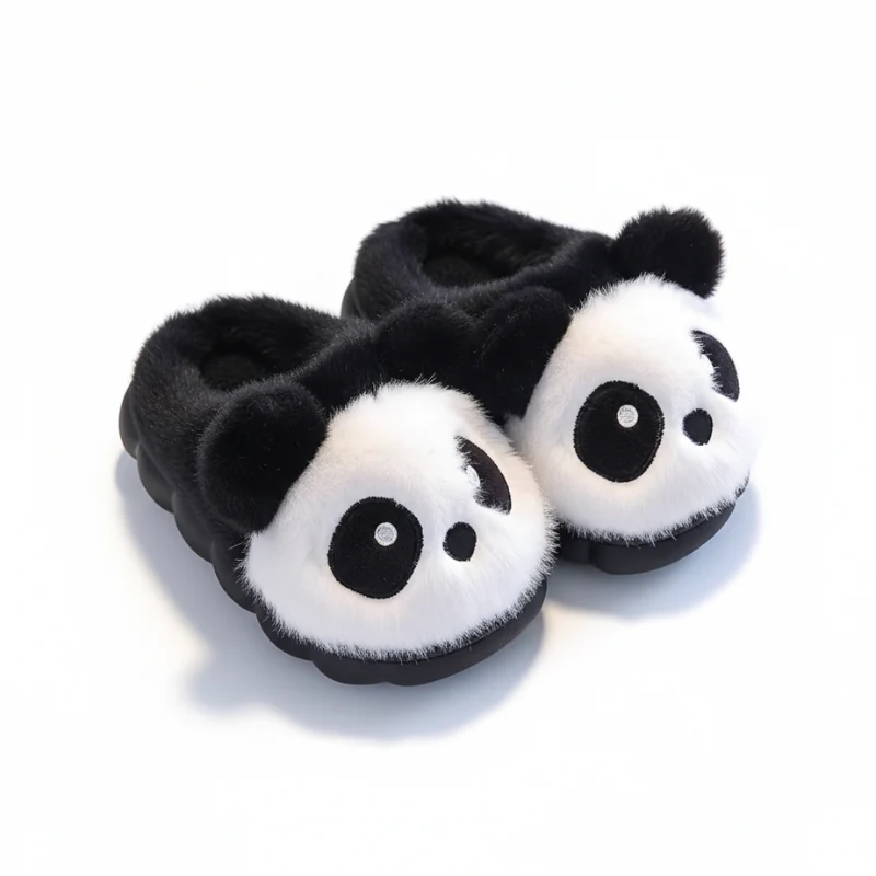 PandaSteps – Warme Pluche Winter Slippers voor Kinderen