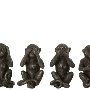 Zwartbruine Apenbeeldjes – Horen, Zien, Zwijgen & Mobiel