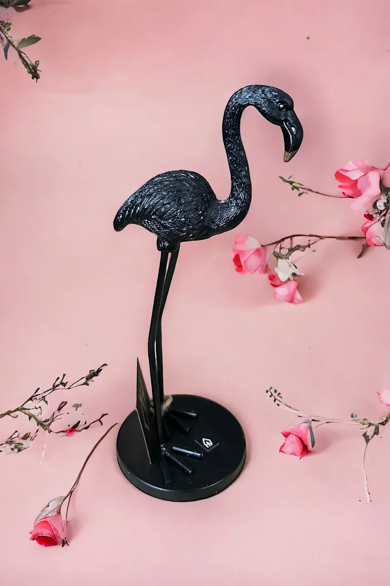 Zwart Flamingo Beeld – 19,5 cm