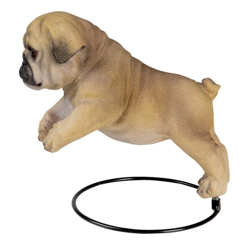 ðķ Springende Bulldog Pup Beeld â 18x12x14 cm - Afbeelding 3