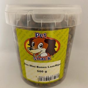 Duo Mini Bones Lam/Rijst – 500 Gram
