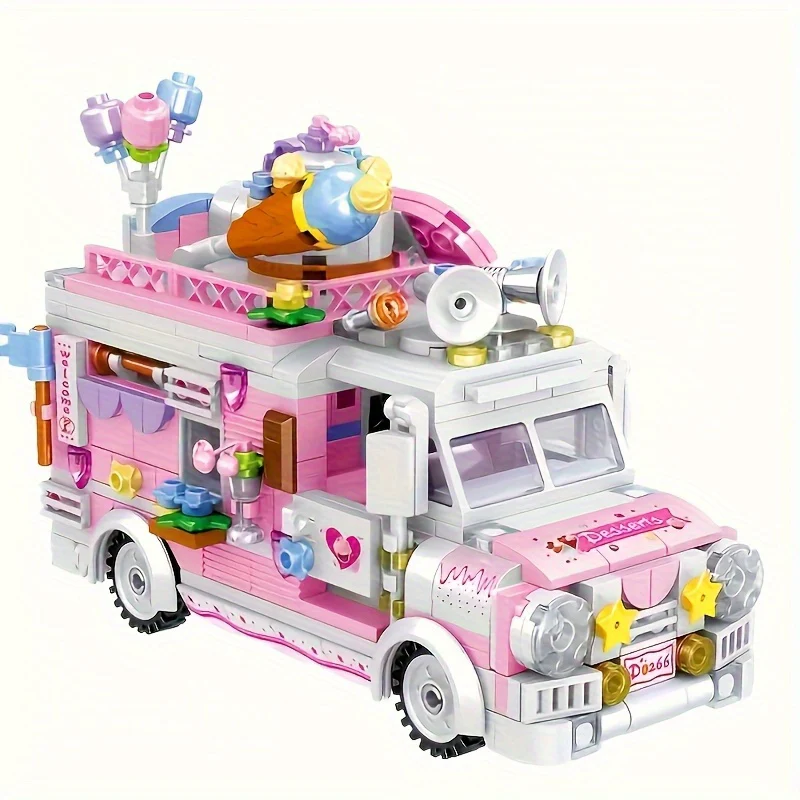 SweetStreet – 591-delige Dessert Truck Bouwset - Afbeelding 5