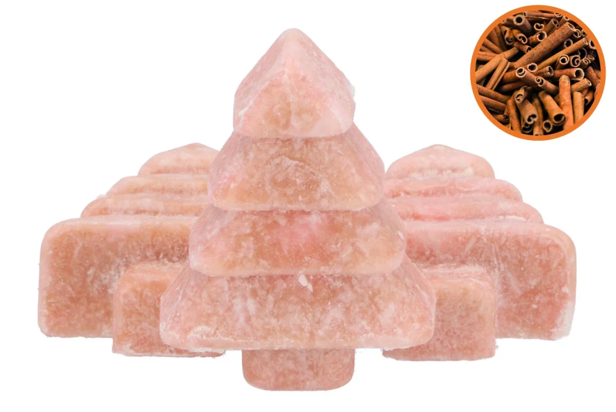 Amberblokje Kerstboom – Kaneel – 7x6x2,5 cm