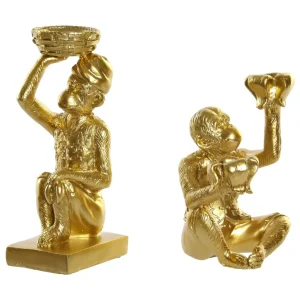 Kandelaar Aap Goud – 2 Modellen – 21 cm Hoog