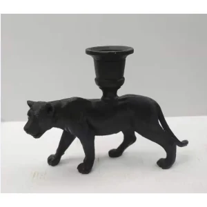 Zwarte Panter Kandelaar – Mysterieus & Elegant Design