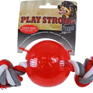 Rubber Bal met Floss 10cm