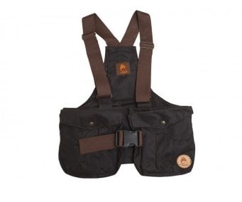 Waxed Cotton Dummy Vest Bruin