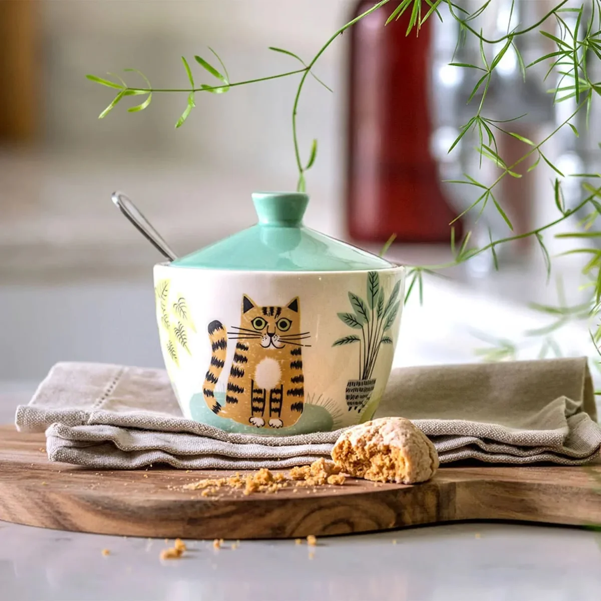 Suikerpot met Katten – Retro Design | Hannah Turner