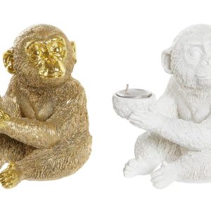 Aap Theelichthouder – Goud of Wit – Mini Waxinelichtje