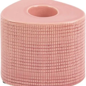 Theelichthouder Triangle Roze – Keramiek – 3 Hoogtes