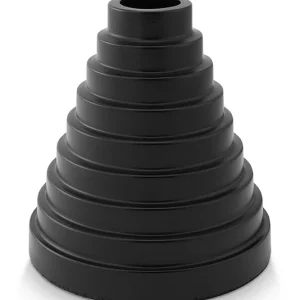 Zwarte Ronde Metalen Vaas – Vtwonen