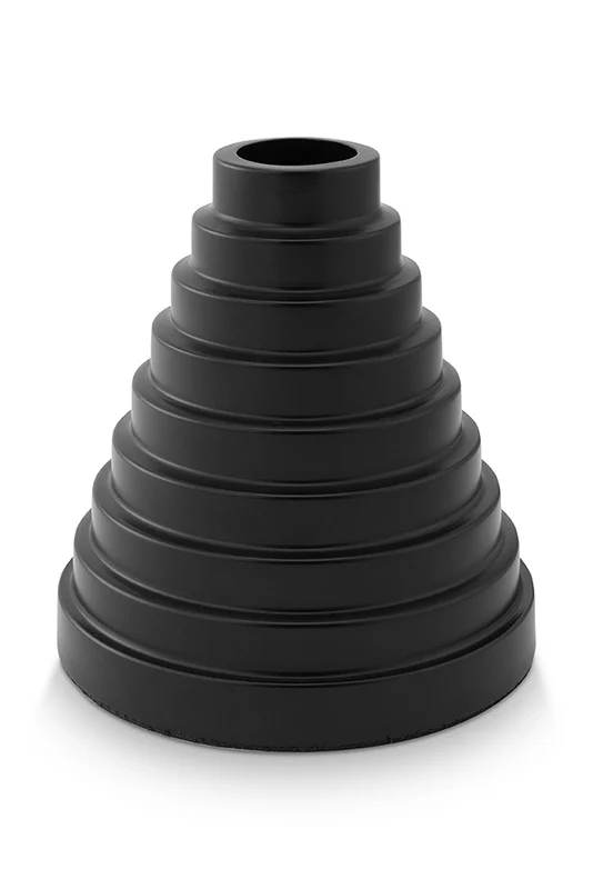 Zwarte Ronde Metalen Vaas – Vtwonen